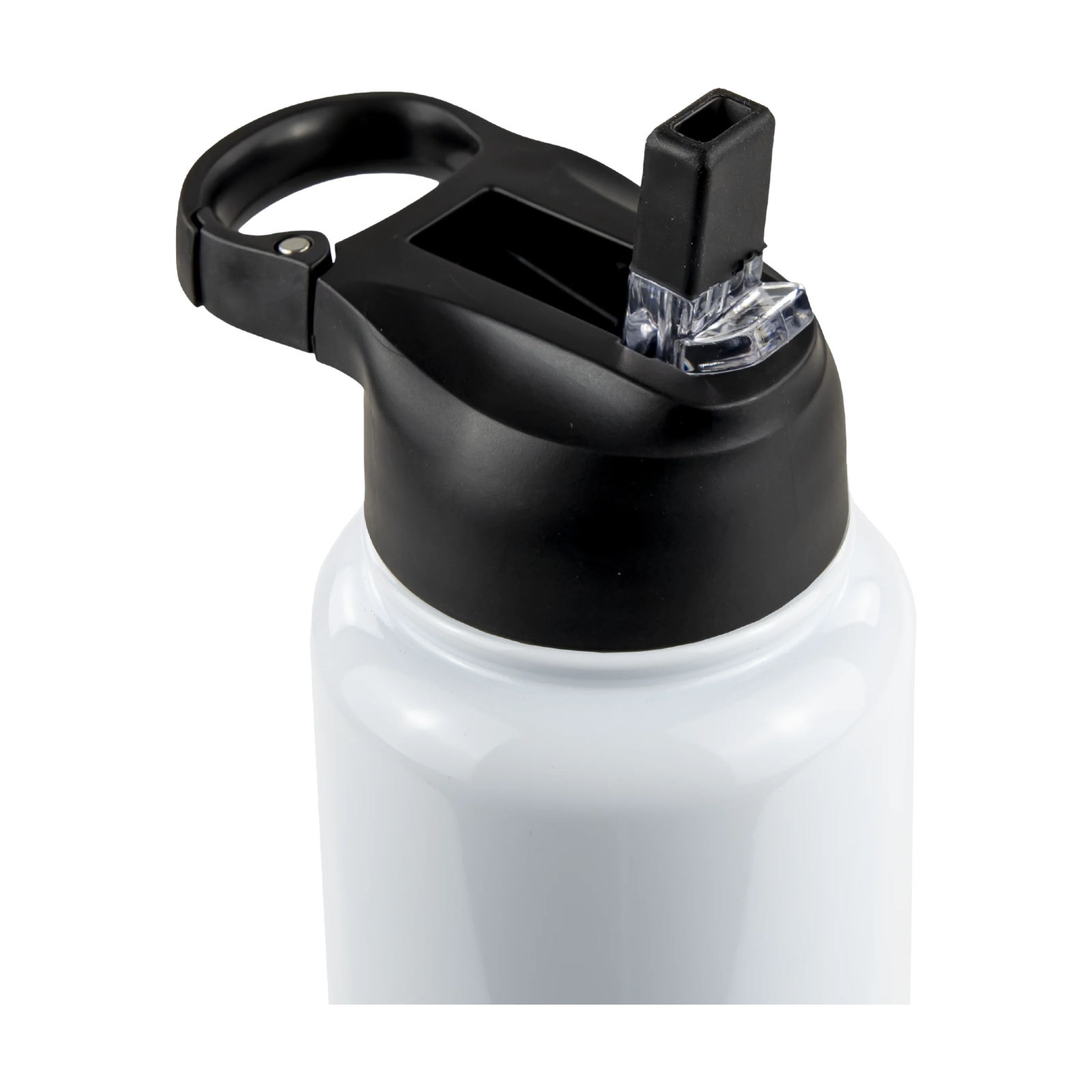Hydro Handle Tumbler — White — Handle Lid