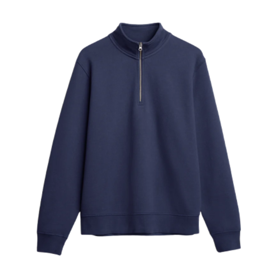 Ultra Heavyweight Organic French Terry Quarter Zip
